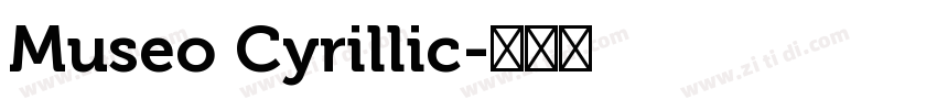 Museo Cyrillic字体转换